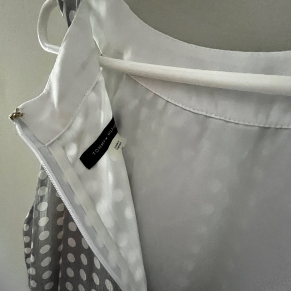 EUC TOMMY HILFIGER Lined Polka Dress - Belt Missing ! - Picture 8 of 10